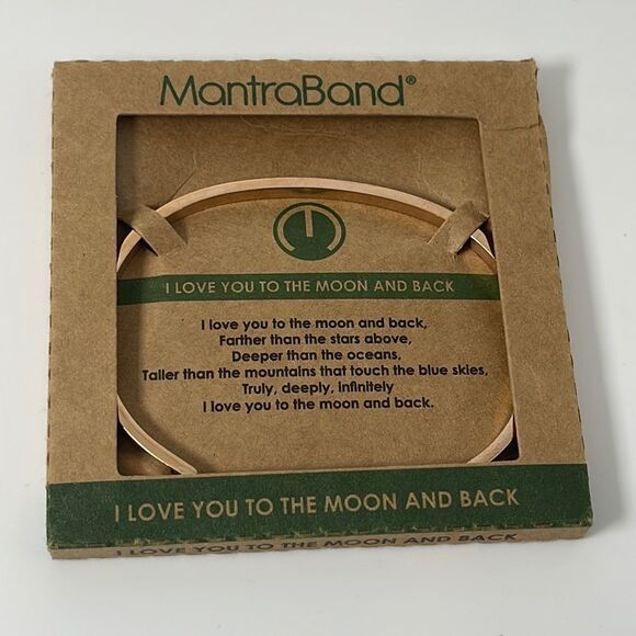 NIB MantraBand TO THE MOON AND BACK Rose Gold Original Bracelet - Picture 3 of 5